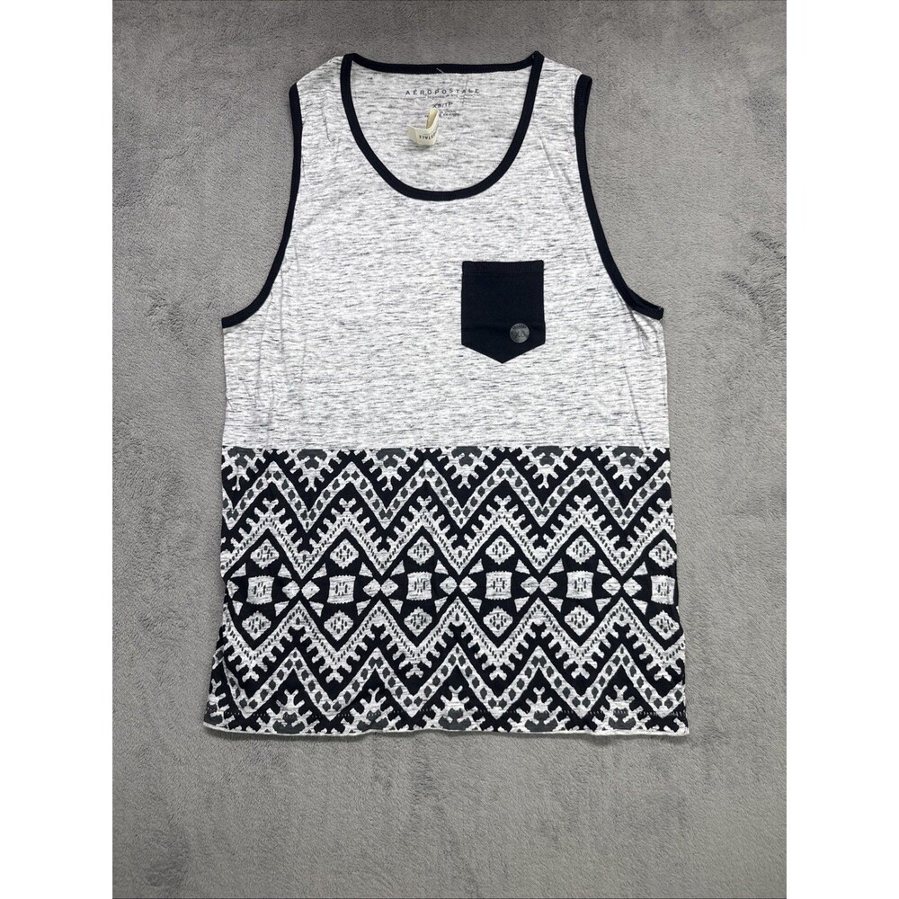 Aeropostale Shirt Mens Sz XS Tank Top Muscle Tee Pocket D4